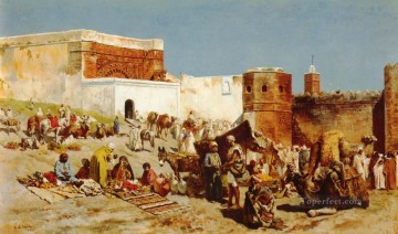 オープン マーケット モロッコ ペルシャ エジプト インド エドウィン ロード ウィーク Oil Paintings